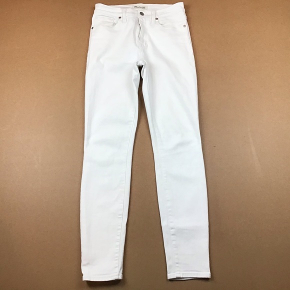 Madewell High Riser Skinny Jeans White - Picture 9 of 16